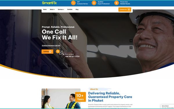 SmartFix website SmartFix website by Spectrum Media Solutions