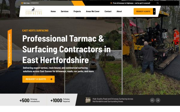 East Herts Surfacing website 1 East Herts Surfacing website by Spectrum Media Solutions